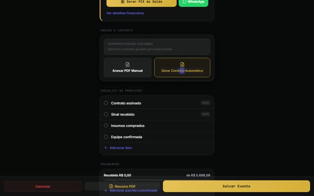 Contrato gerado em 1 clique — Bar Plan Pro